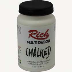 Rich - Rich Multi Decor Chalked Akrilik Boya 250ml 4504 Eskimiş Beyaz