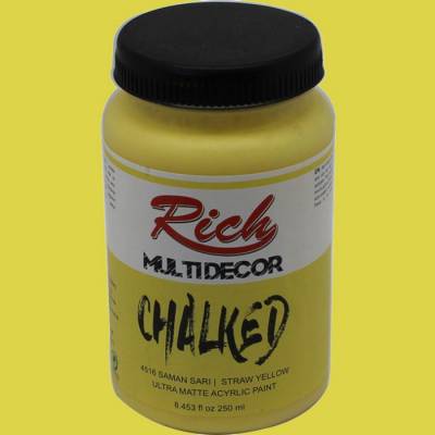 Rich Multi Decor Chalked Akrilik Boya 250ml 4516 Saman Sarı