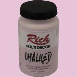 Rich - Rich Multi Decor Chalked Akrilik Boya 250ml 4520 Puslu Pembe