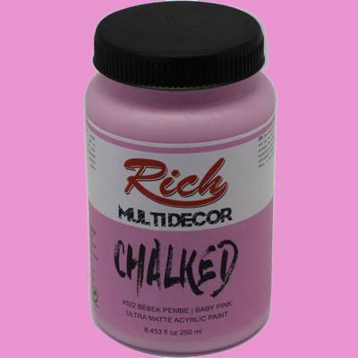 Rich Multi Decor Chalked Akrilik Boya 250ml 4522 Bebek Pembe