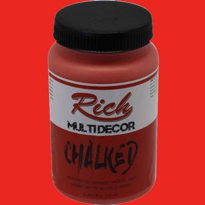 Rich Multi Decor Chalked Akrilik Boya 250ml 4530 Pastel Kırmızı