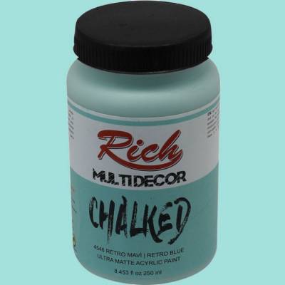 Rich Multi Decor Chalked Akrilik Boya 250ml 4546 Retro Mavi