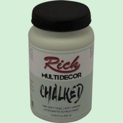 Rich Multi Decor Chalked Akrilik Boya 250ml 4562 Soft Yeşil