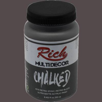 Rich Multi Decor Chalked Akrilik Boya 250ml 4578 Retro Siyah