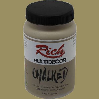 Rich Multi Decor Chalked Akrilik Boya 250ml 4582 Antik Kahve