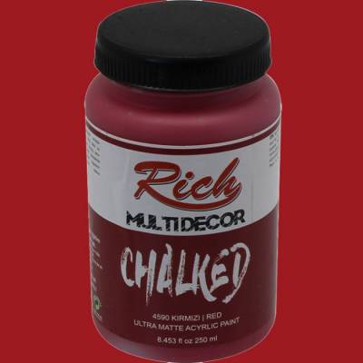 Rich Multi Decor Chalked Akrilik Boya 250ml 4590 Kırmızı