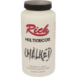 Rich - Rich Multi Decor Chalked Akrilik Boya 500ml 4500 Beyaz