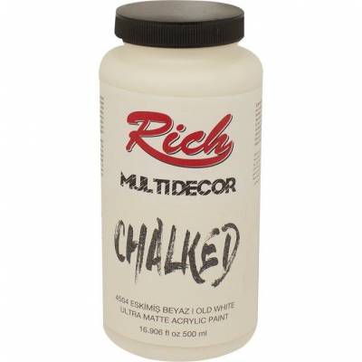 Rich Multi Decor Chalked Akrilik Boya 500ml 4504 Eskimiş Beyaz