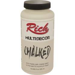 Rich - Rich Multi Decor Chalked Akrilik Boya 500ml 4574 Paris Gri