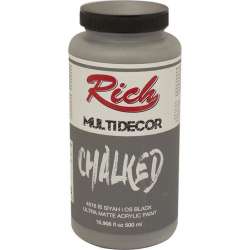 Rich - Rich Multi Decor Chalked Akrilik Boya 500ml 4576 İs Siyah
