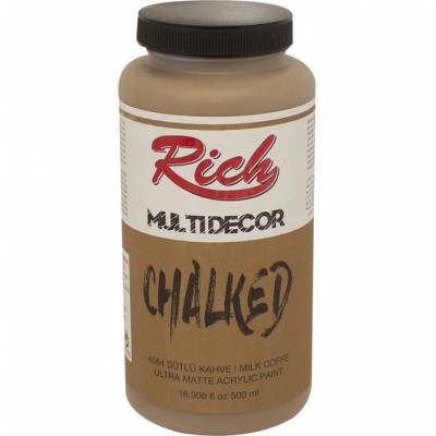 Rich Multi Decor Chalked Akrilik Boya 500ml 4584 Sütlü Kahve