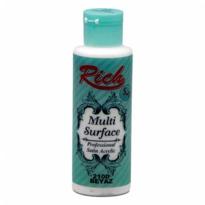 Rich Multi Surface Akrilik Boya 120ml 2100 Beyaz