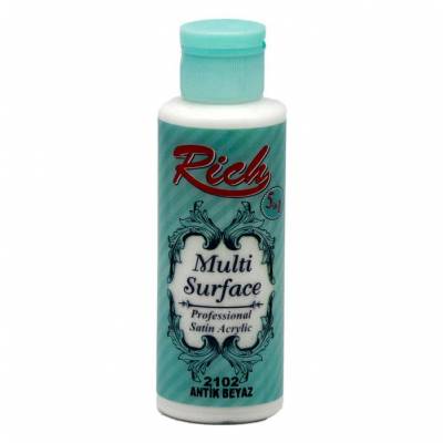 Rich Multi Surface Akrilik Boya 120ml 2102 Antik Beyaz