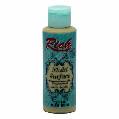 Rich Multi Surface Akrilik Boya 120ml 2114 Kum Beji