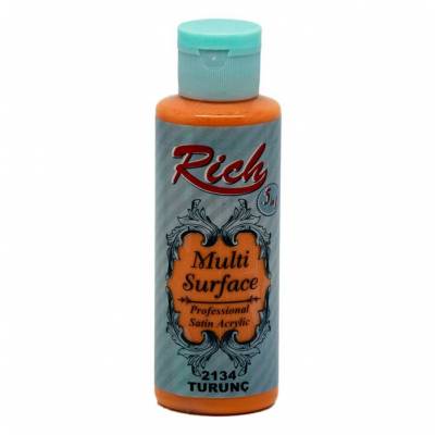 Rich Multi Surface Akrilik Boya 120ml 2134 Turunç