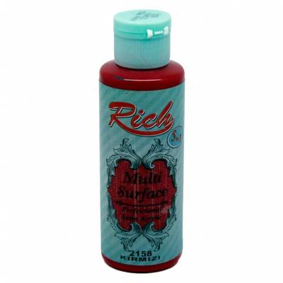 Rich Multi Surface Akrilik Boya 120ml 2158 Kırmızı