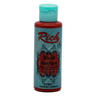 Rich Multi Surface Akrilik Boya 120ml 2160 Osmanlı Kırmızı