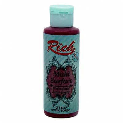 Rich Multi Surface Akrilik Boya 120ml 2164 Antik Bordo