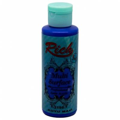 Rich Multi Surface Akrilik Boya 120ml 2198 Koyu Mavi