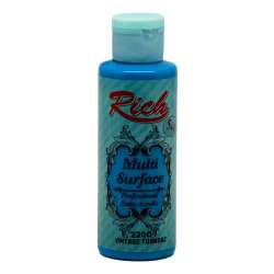 Rich - Rich Multi Surface Akrilik Boya 120ml 2200 Vıntage Turkuaz