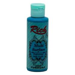 Rich - Rich Multi Surface Akrilik Boya 120ml 2204 Turkuaz