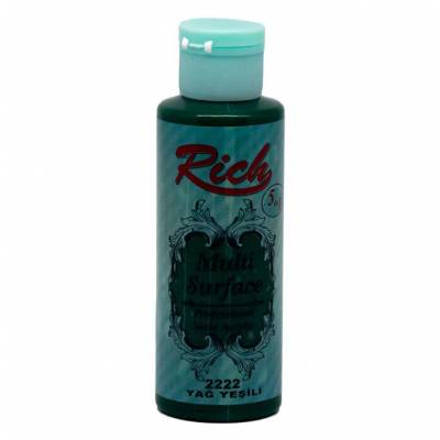 Rich Multi Surface Akrilik Boya 120ml 2222 Yağ Yeşili