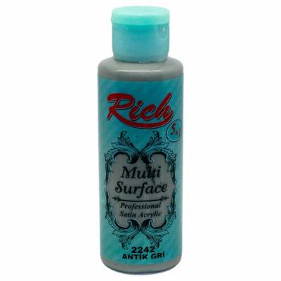 Rich Multi Surface Akrilik Boya 120ml 2242 Antik Gri