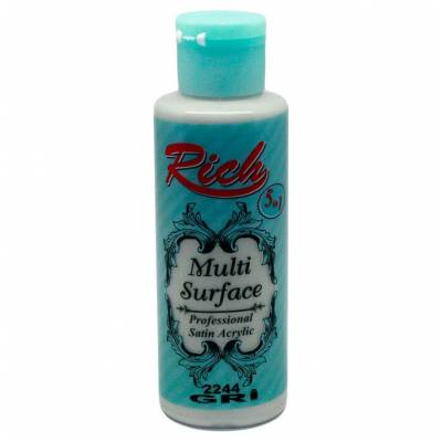 Rich Multi Surface Akrilik Boya 120ml 2244 Gri