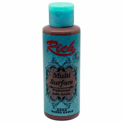 Rich Multi Surface Akrilik Boya 120ml 2252 Pudra Kahve