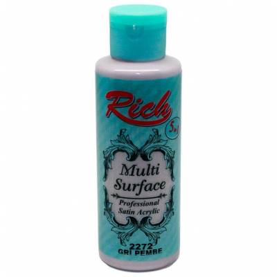 Rich Multi Surface Akrilik Boya 120ml 2272 Gri Pembe