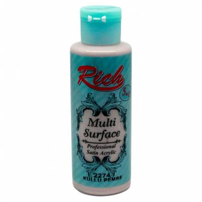 Rich Multi Surface Akrilik Boya 120ml 2274 Küllü Pembe