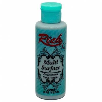 Rich Multi Surface Akrilik Boya 120ml 2288 Gri Yeşil