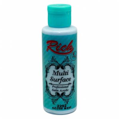 Rich Multi Surface Akrilik Boya 120ml 2292 Gözde Mavi