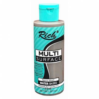 Rich Multi Surface Akrilik Boya 120ml 2316 Retro Siyah