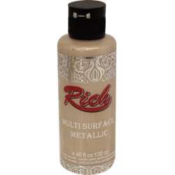 Rich - Rich Multi Surface Metalik Her Yüzey İçin Akrilik Boya 120ml 6518 Şampanya