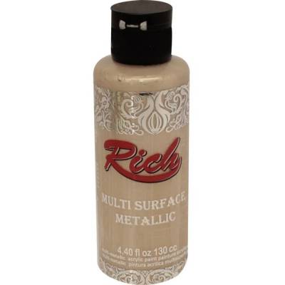 Rich Multi Surface Metalik Her Yüzey İçin Akrilik Boya 120ml 6518 Şampanya