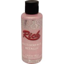 Rich - Rich Multi Surface Metalik Her Yüzey İçin Akrilik Boya 120ml 6536 Bebek Pembe