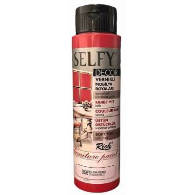 Rich Selfy Decor Vernikli Boya 500cc 5826 İtalyan Kırmızı