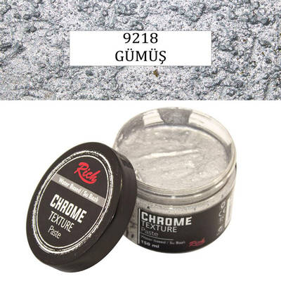 Rich Su Bazlı Chrome Texture Paste 150ml 9218 Gümüş