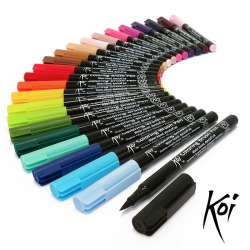 Sakura - Sakura Koi Coloring Brush Pen Fırça Uçlu Kalem 24lü Set (1)