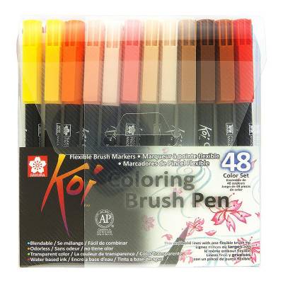 Sakura Koi Coloring Brush Pen Fırça Uçlu Kalem 48li Set