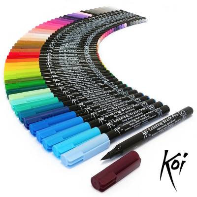 Sakura Koi Coloring Brush Pen Fırça Uçlu Kalem 48li Set