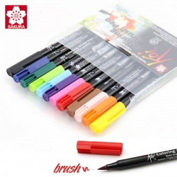 Sakura - Sakura Koi Coloring Brush Pen Fırça Uçlu Kalem Seti 12li