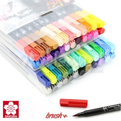 Sakura Koi Coloring Brush Pen Fırça Uçlu Kalem Seti 48li
