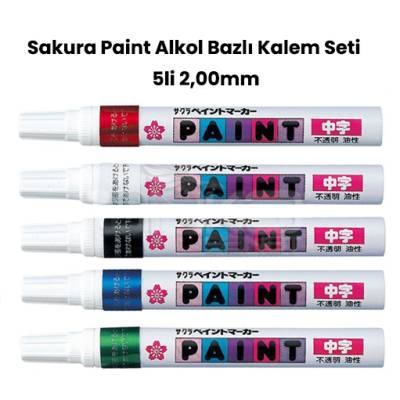 Sakura Paint Alkol Bazlı Kalem Seti 5li 2,00mm