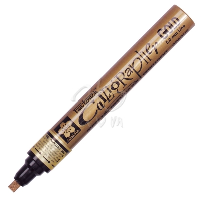 Sakura Pen Touch Calligrapher Kaligrafi Kalemi Med Gold 5.0 mm