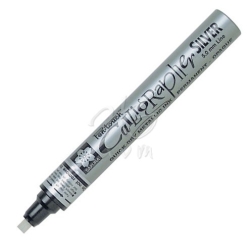 Sakura - Sakura Pen Touch Calligrapher Kaligrafi Kalemi Med Silver 5.0 mm