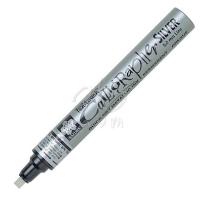 Sakura Pen Touch Calligrapher Kaligrafi Kalemi Med Silver 5.0 mm