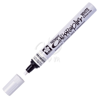 Sakura Pen Touch Calligrapher Kaligrafi Kalemi Med White 5.0 mm