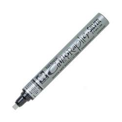 Sakura - Sakura Pen Touch Calligrapher Kaligrafi Kalemi Medium Silver 5.0mm